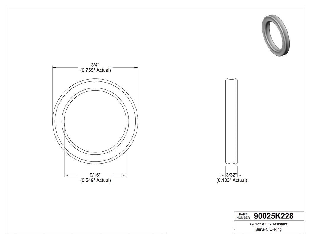 Technical drawing - 90025K228
